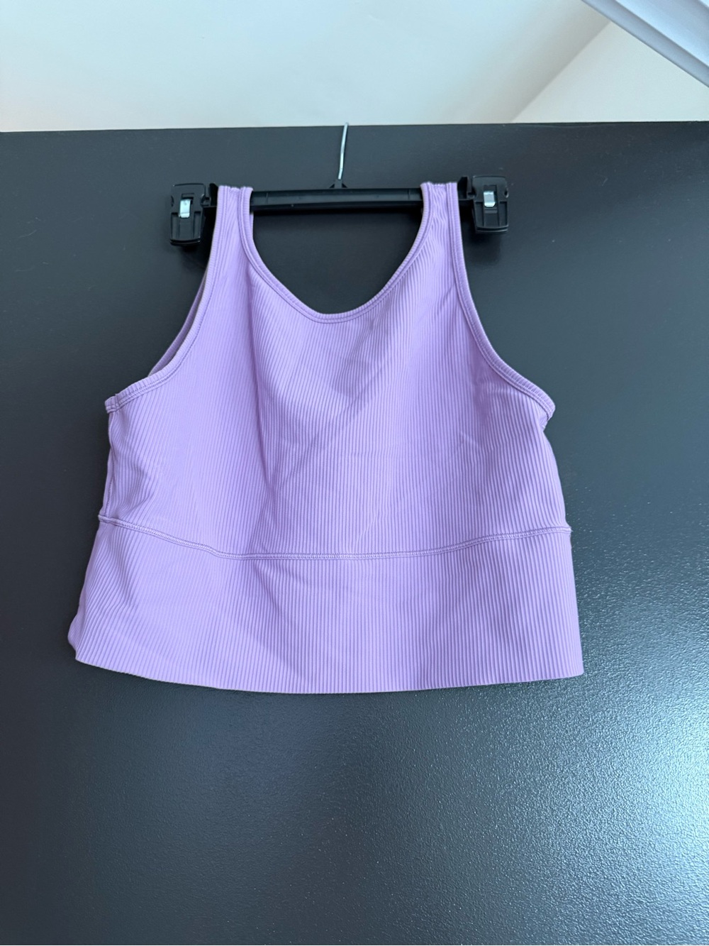 lululemon athletica Lilac Ribbed Crop Tank